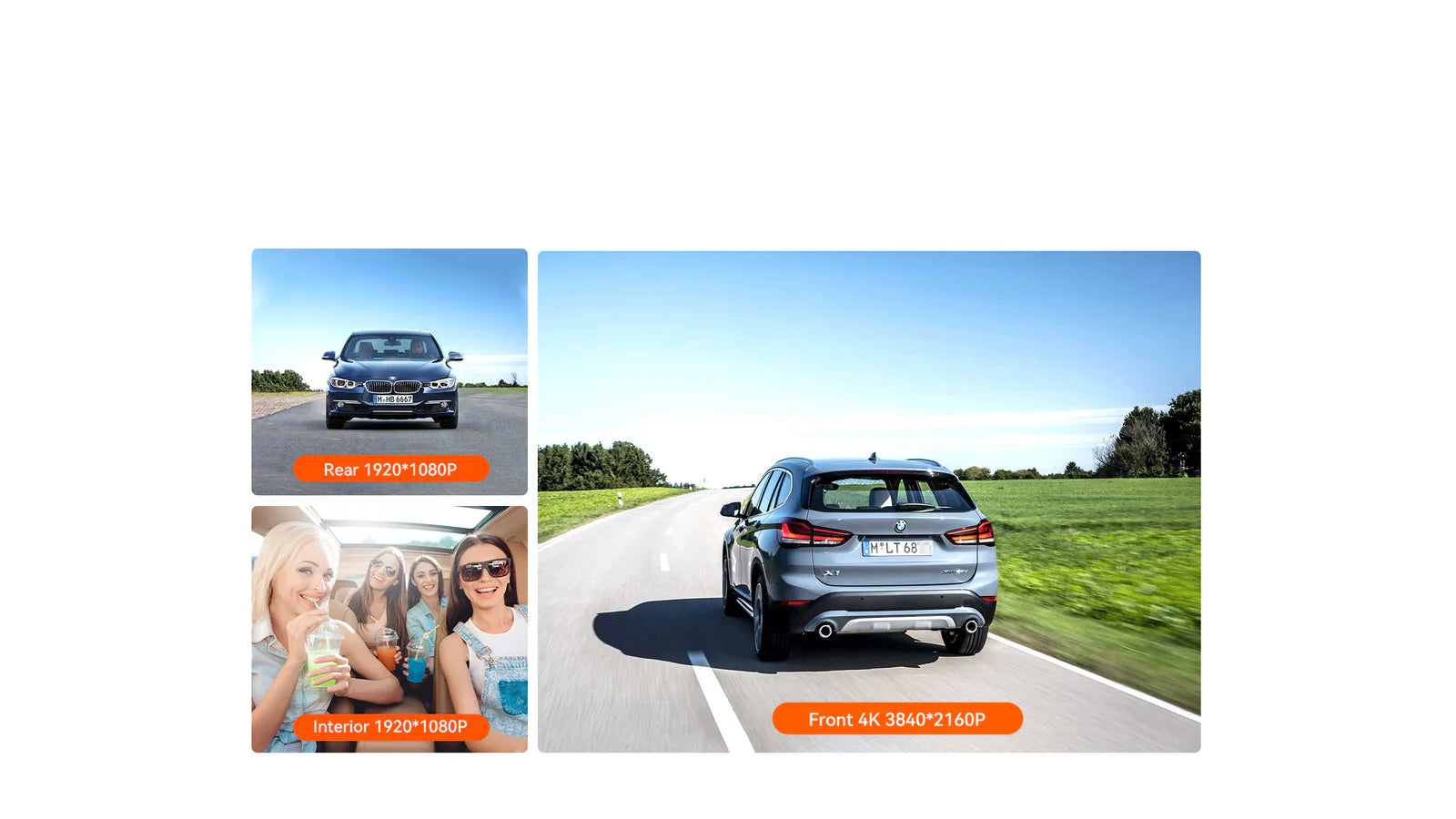 3-Channel Dash Cam