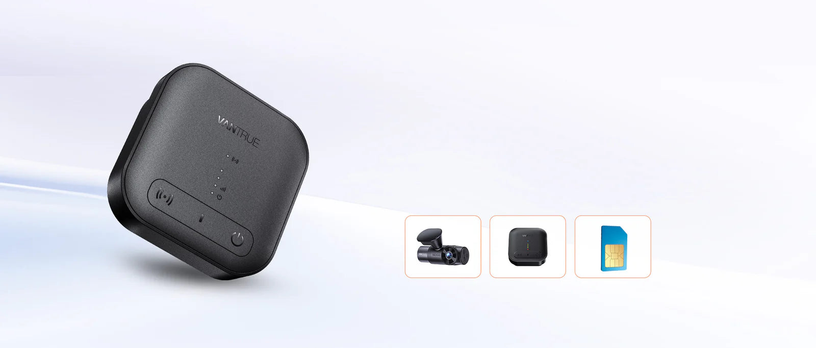 Included Items for Vantrue Cloud Dashcam