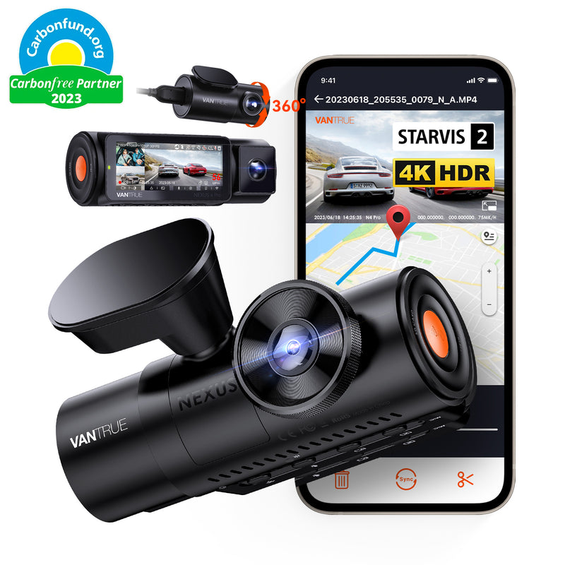 Vantrue N4 Pro Dash Cam for Cars with STARVIS 2 Sensor | Vantrue India